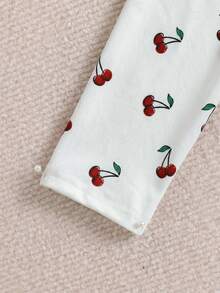 SHEIN Tween Girl Cartoon Print Snug Fit Short Sleeve & Long Pants 2 Pieces Casual Knit Pajama Set - Multicolor - View 7