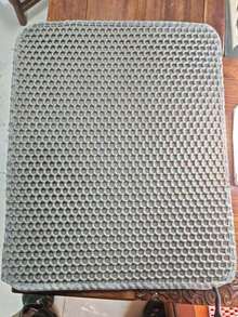 Double Layer Honeycomb Design Cat Litter Trapping Mat, Non-Slip Washable Cat Cleaning Mat For Pet Toilet Kennel Litter Box - Multicolor - View 20