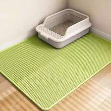 Double Layer Honeycomb Design Cat Litter Trapping Mat, Non-Slip Washable Cat Cleaning Mat For Pet Toilet Kennel Litter Box - Multicolor - View 21