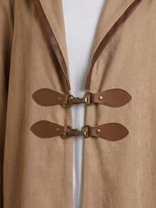 Al Najma Women's Solid Color Button Elegant Long Sleeve Arabic Abaya