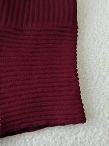 Elamini Starfish Textured Knit Pink Shorts - Burgundy - View 7