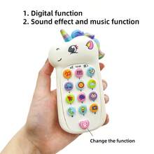 MINKOJA Telefone musical para bebês com mais de 10 sons interativos (música, animais, clima, telefone), 2 modos de aprendizado em 1, rimas e um lindo teclado colorido em formato de arco-íris - rosa e azul. Ideal para presentear crianças acima de 12 meses. - Multicolorido - Ver 3