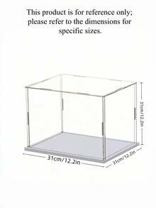 Clear Acrylic Display Case Collectible Showcase Assemble Easy Dust Proof Protection Box For Action Figures Toys Model Cars Home Decor Storage Organizer - Multicolor - View 2