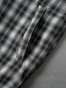 PAVTROS Áo khoác nam kẻ caro dáng casual có khóa kéo - Nhiều màu - Xem 5