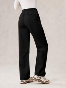 OutZeal Women Winter Thermal Outdoor Pants Black Hiking Camping Water-Resistant Fleece Lined With Pocket - Black - View 8