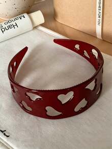 Joivida 甜美酷炫镂空红色宽发箍 韩版小众复古高端蓬松发饰 - 彩色 - 查看 16