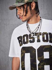 Manfinity VCAY 男士休闲简约短袖 T 恤和短裤套装，日常穿着