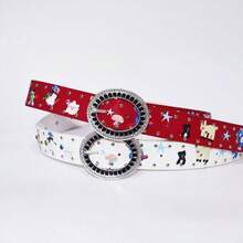 Joivida 1Pc Heavy-Duty Embellished Cute Pattern Belt Sweet & Edgy Y2K Style Dopamine Fashion Accessory - Multicolor - View 6