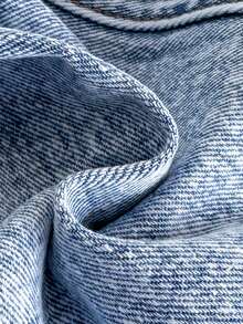 Baby Boys' Fashion Bear Patch Denim Bib Pants - Medium Wash - View 6