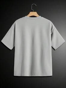 Manfinity BRENVOR 男士夏季休闲纯色落肩T恤