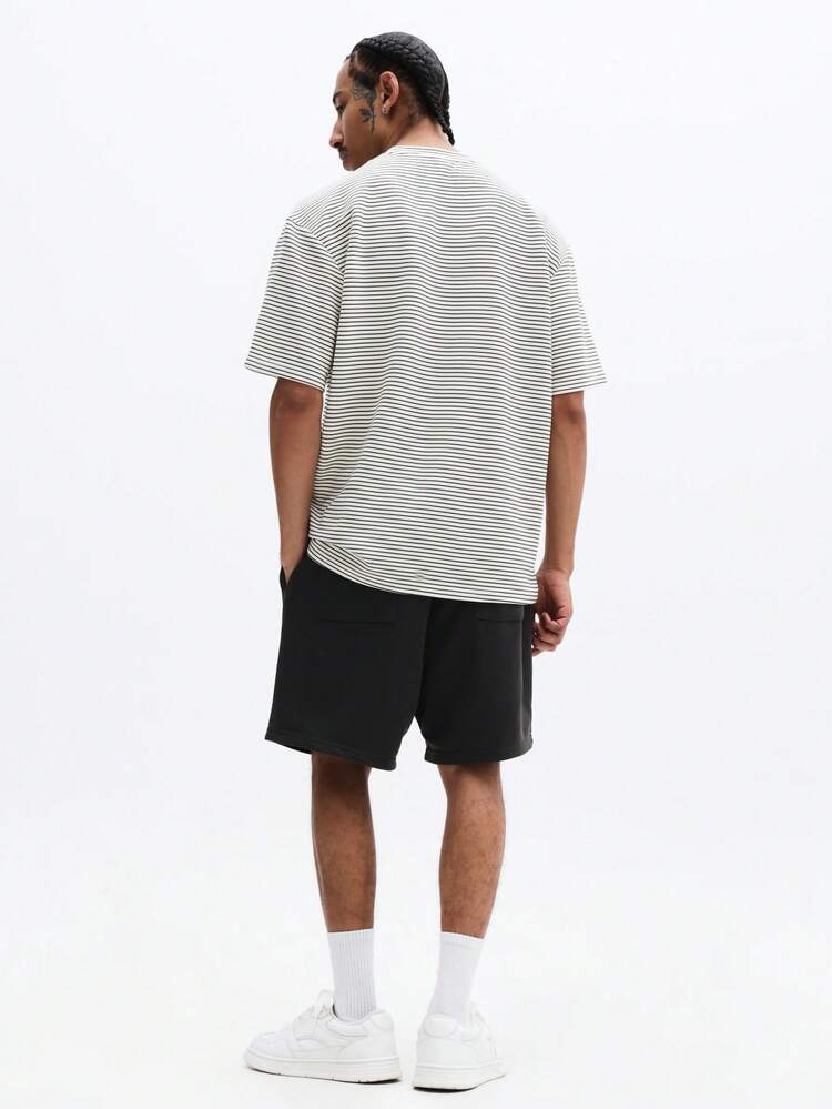 Striped T-Shirt And Shorts Co-Ord Set