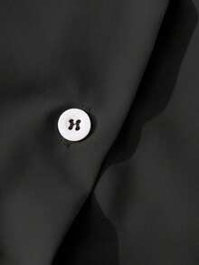 Chiquease 女士优雅黑色圆领长袖衬衫，适合夏季通勤；黑色上衣；夏季；暑假；夏季上衣；女士春季；春季；春假；情人节；女士情人节；女士优雅上衣；女士优雅衬衫；女士度假；暑假；假期；女士休闲上衣；女士休闲装。 - 黑色 - 查看 5