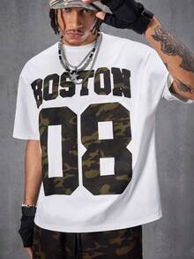 Manfinity VCAY 男士休闲简约短袖 T 恤和短裤套装，日常穿着