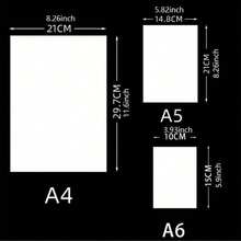 20 Pages 5D DIY Diamond Painting Tool Accessories Release Paper A4/A5/A6 Double-Sided Non-Stick Cover Replacement Anti-Dirt Protect Paper - White - View 5