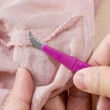 1pc Of Sewing Thread Removers, Purple Plastic Handles, Thread Removers, Thread End Cutters, Sewing Needle And Thread Tools - Multicolor - View 2