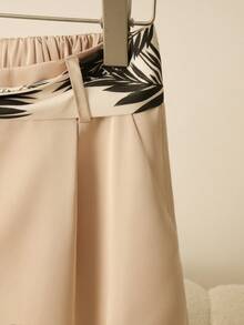 Franclia 新款春夏高腰显瘦女式西装裤 - 香檳色 - 查看 6