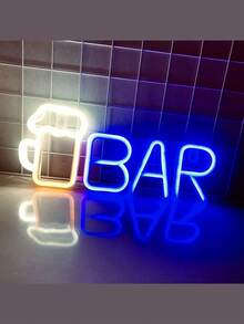 1PC Neon Bar Sign,LED Neon Bar Cup Logo , Battery Or USB Powered Neon Light For Home Bar, Bar, Party Wall Decor - Multicolor - View 11