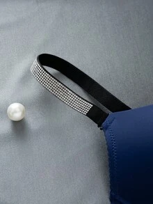 2件套女士钢圈文胸套装 - 豹纹款 + 纯色细肩带款 - 彩色 - 查看 5