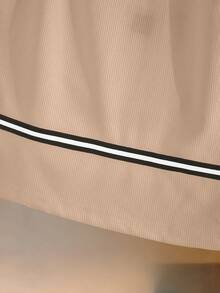 Franclia Women's Halter Neck Tank Top, White With Black Trim. Suitable For Beach Vacation, Cute And Elegant Lingerie, Autumn/Winter Clothing, National Day/New Year Outerwear, Elegant And Fashionable Everyday Wear, Office Casual, Versatile And Stylish, Urban Professional Attire For Teachers - Khaki - View 3