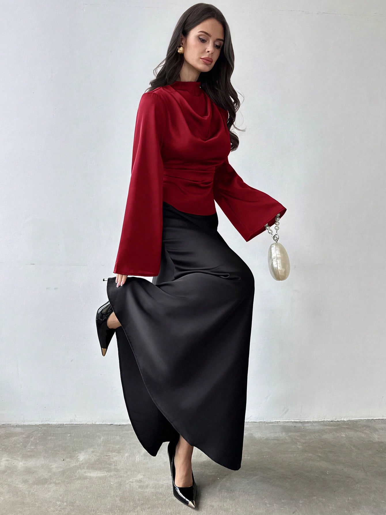 Firerie ملابس علوية نسائي أنيق بأكمام طويلة / ملاب...