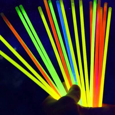 100 Glow Sticks, Glow-In-The-Dark Party Supplies Glow Sticks With Connectors, Party Glow Necklaces And Bracelets, Suitable For Children Or Adults