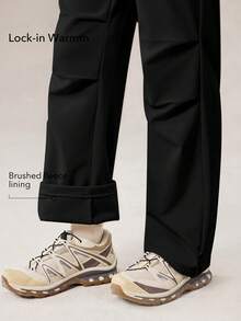 OutZeal Women Winter Thermal Outdoor Pants Black Hiking Camping Water-Resistant Fleece Lined With Pocket - Black - View 3