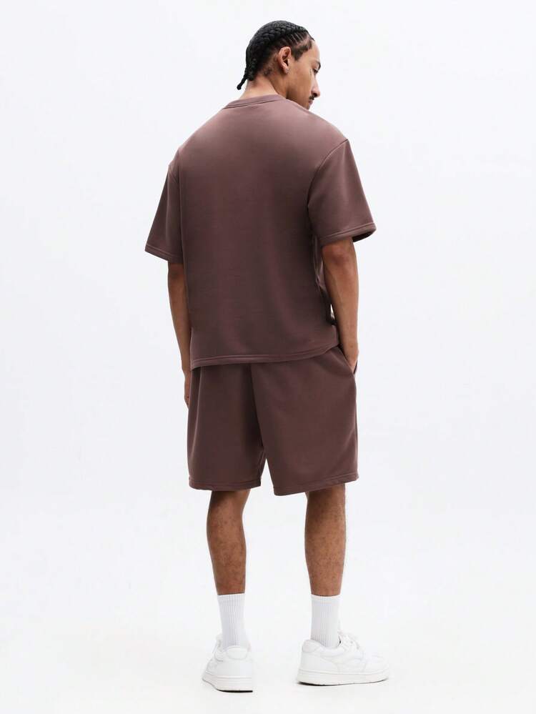 Oversized T-Shirt And Shorts Co-Ord Set