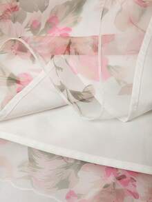 GlowEve Women's Floral Print Ruffle Hem Sleeveless Elegant Dress - Multicolor - View 3