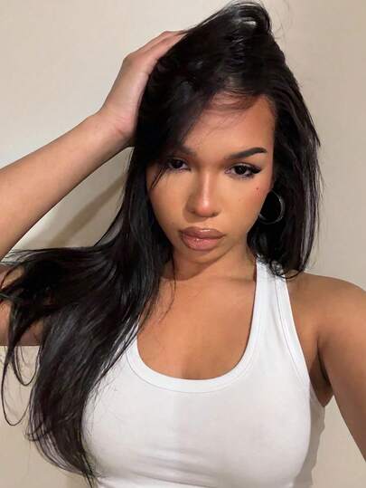 Slaydiva 女士休闲运动日常通勤简约纯色圆领露背修身背心，夏季