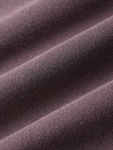 PAVTROS Men's Letter Print Long Sleeve Casual Pocket Loose Sweatshirt - Brown - View 3