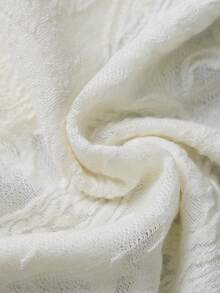 PAVTROS 男士休闲度假镂空短袖衬衫 - 杏色 - 查看 4