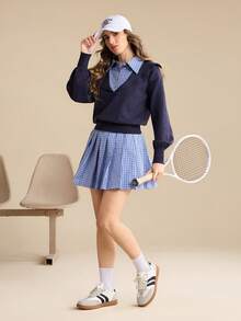 CUCCOO EASI 女士休闲字母图案多功能平底运动鞋 - 黑與白 - 查看 10