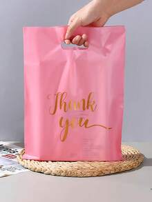 50个粉色感谢礼品袋 婚礼生日派对礼品袋 服装包装袋 感谢包装袋 - 50pcs - 查看 2