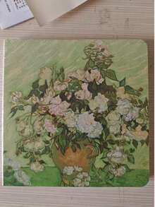 1pc/4pcs Van Gogh Sketch Book, 200 Pages, Blank Paper, Travel Sketchbook, Portable, Hand Drawing, DIY Painting Book, Art Painting, Painting Art Supplies - 14cmx14cm - View 15