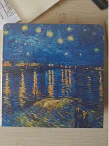 1pc/4pcs Van Gogh Sketch Book, 200 Pages, Blank Paper, Travel Sketchbook, Portable, Hand Drawing, DIY Painting Book, Art Painting, Painting Art Supplies - 14cmx14cm - View 11