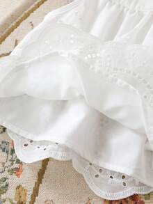 Cozy Pixies 女婴碎花印花圆领无袖上衣和松紧腰裤两件套