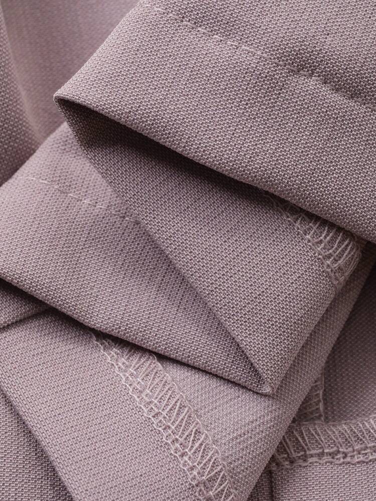 Women's Solid Color Single-Breasted Vest And Midi Skirt Elegant 2 Pieces Set Summer