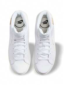 Nike Giày thể thao nữ thoáng khí, thấm hút mồ hôi, giữ ấm, nhẹ, màu trơn, đa năng, có logo, độ co giãn tốt, dễ giặt, màu trắng CT1725-100 - trắng - Xem 4