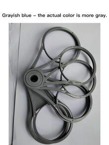 1个可折叠旋转便携式派对酒杯/咖啡杯塑料支架，可容纳6个杯子，创意饮料托架 - 彩色 - 查看 11