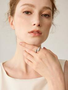 MOTF PREMIUM NHẪN MẠ VÀNG 18K, THIẾT KẾ HỌA TIẾT, ĐÍNH ĐÁ TOÀN BỘ. - Bạc - Xem 5