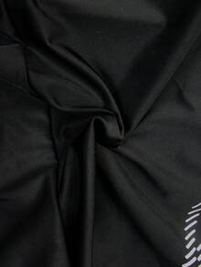 Manfinity Swimmode 男士修身休闲夏季沙滩泳裤 - 黑色 - 查看 7