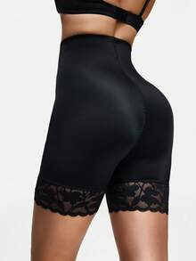 SHAPORA 1件装女士高腰塑形瑜伽裤，收腰提臀紧身裤，适合健身和日常穿着 - 黑色 - 查看 1