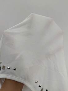 Coolane Women's Spring Streetwear Y2K Concert Rave Festival Going Out Rave Renaissance Fair Clubs Party Graphics Button Down Tank Top - White - View 7