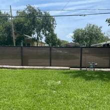 1pc Vinyl Privacy Screen Cover For Balcony, Deck & Pool Fence Railing, Durable Zip-Tied Apartment Balcony Screen For Patio, Porch, & Chain-Link Fencing - Coffee Brown - View 6