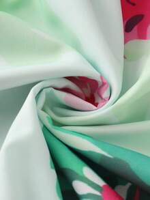 Franclia 女士优雅夏季印花A字裙（不规则印花） - 彩色 - 查看 7