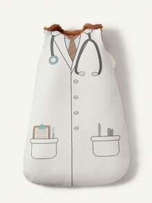 Cozy Pixies 1件 Oeko-Tex认证双面卡通印花婴儿睡袋，柔软绒面，适合秋冬季节，新生儿适用 - 彩色 - 查看 7