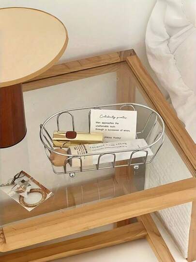 1个/2个透明塑料收纳盒，大容量书籍衣物整理架，可折叠收纳袋，适用于办公室和家庭，节省空间，透明设计