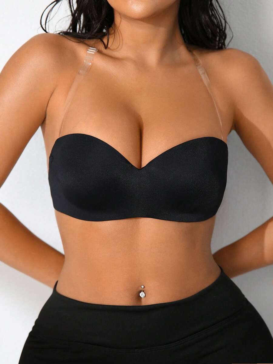 NudeFit 2pcs Convertible Strapless Bra With Removable Straps, Smooth Seamless Lightly Padded Underwire Bra For Backless Dresses And Formal Occasions - Multicolor - View 1
