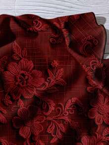 EMERY ROSE Plus Size Women Casual Floral Print V-Neck Shirt, Suitable For Summer Spring,Flower/Vacation - Multicolor - View 4