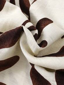 Tween Girls Casual Boho Vacation Style Spaghetti Strap Loose Comfortable Jumpsuit - Khaki - View 7